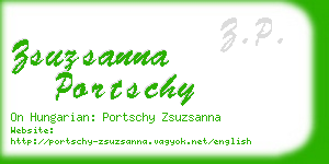 zsuzsanna portschy business card